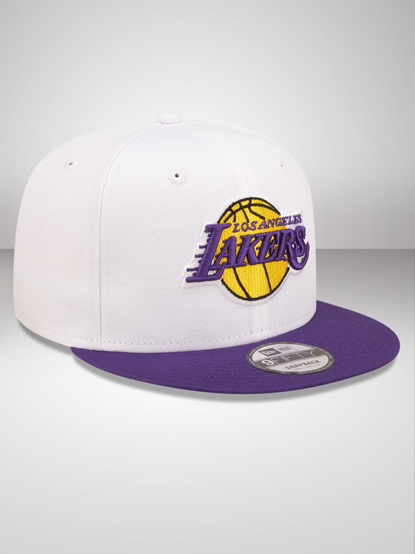 NBA - Los Angeles Lakers LA Lakers White Crown Team White 9FIFTY Snapback Cap (3)