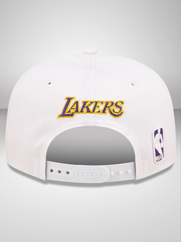 NBA - Los Angeles Lakers LA Lakers White Crown Team White 9FIFTY Snapback Cap (4)