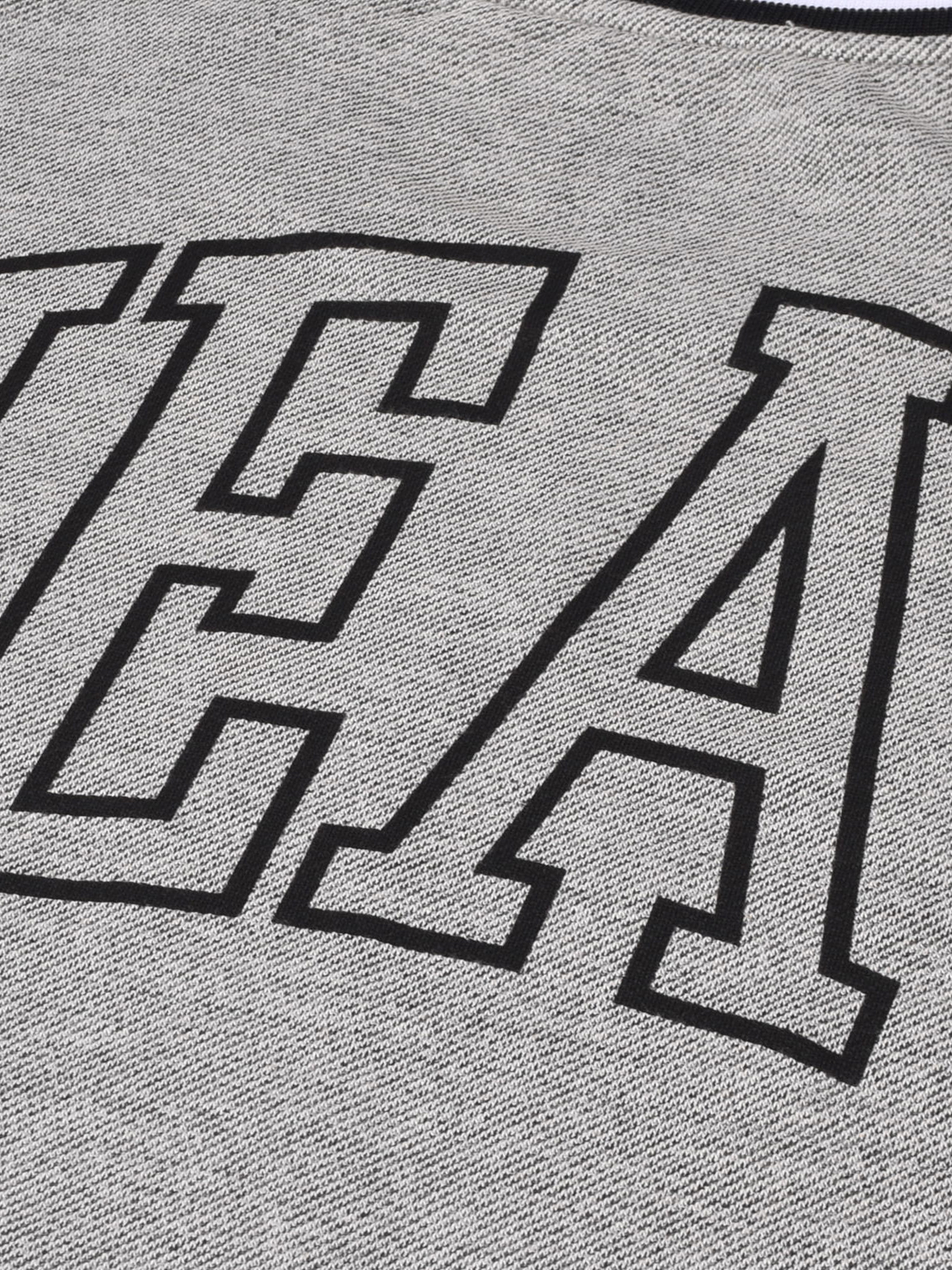 NBA - Miami Heat Men Grey Graphic Printed Half Sleeves Oversized Grindle T-Shirt (3)
