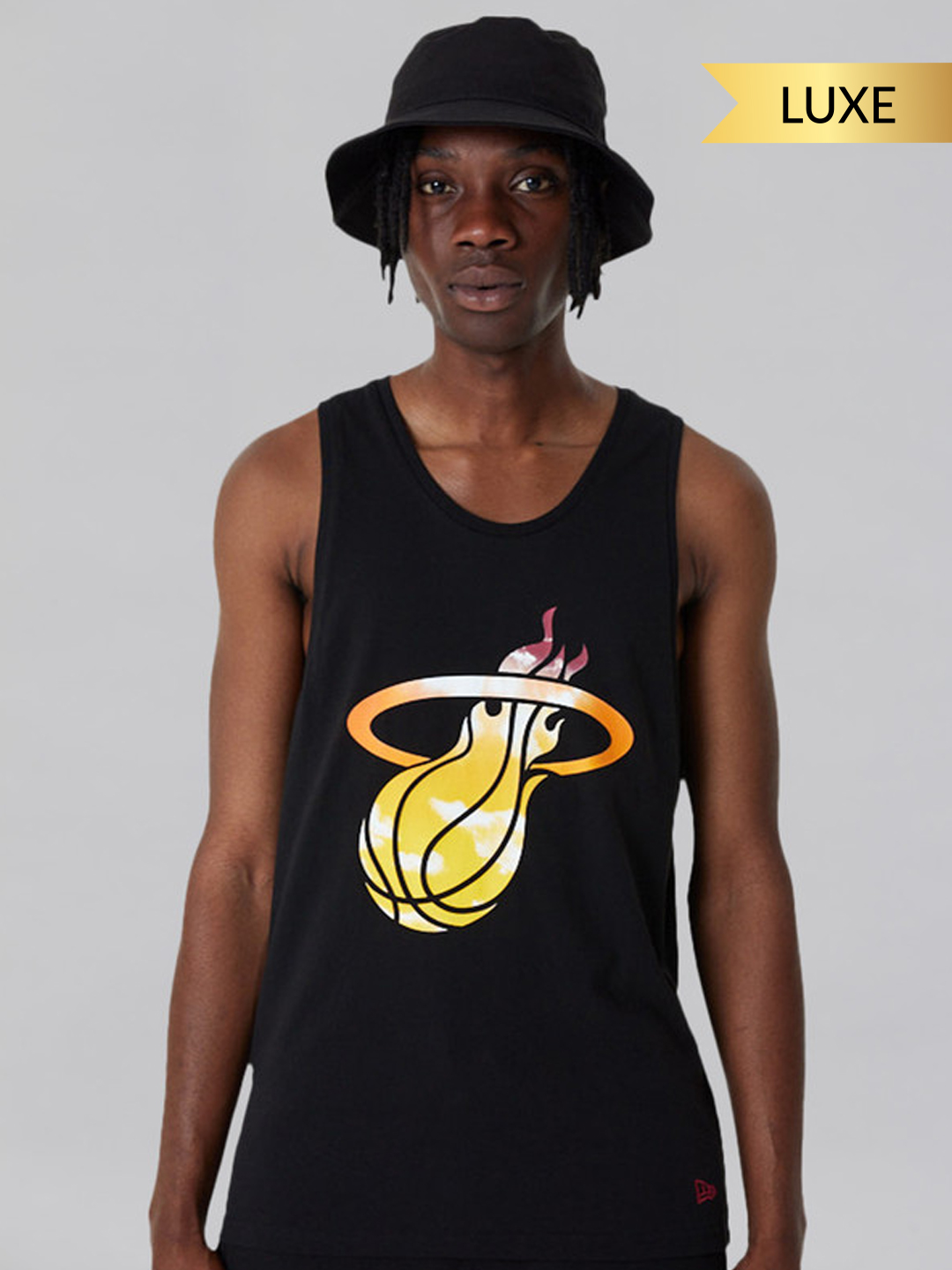 Miami Heat NBA Sky Print Black Tank