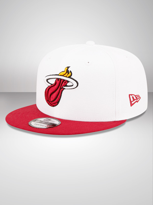 NBA - Miami Heat Miami Heat White Crown Team White 9FIFTY Snapback Cap (2)