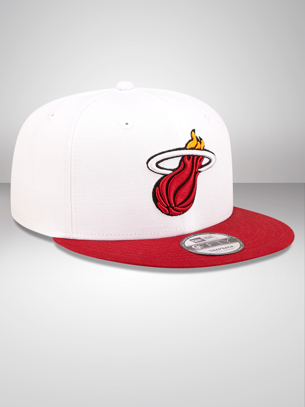 NBA - Miami Heat Miami Heat White Crown Team White 9FIFTY Snapback Cap (3)