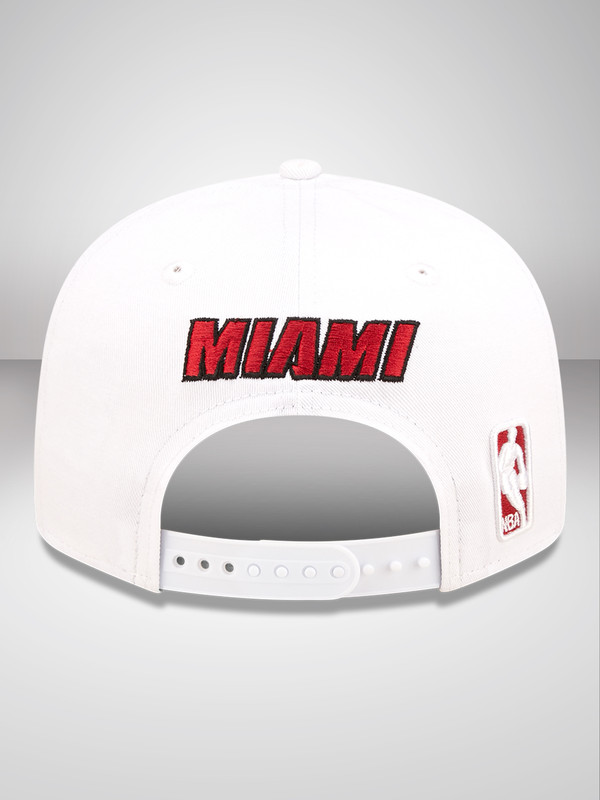 NBA - Miami Heat Miami Heat White Crown Team White 9FIFTY Snapback Cap (4)