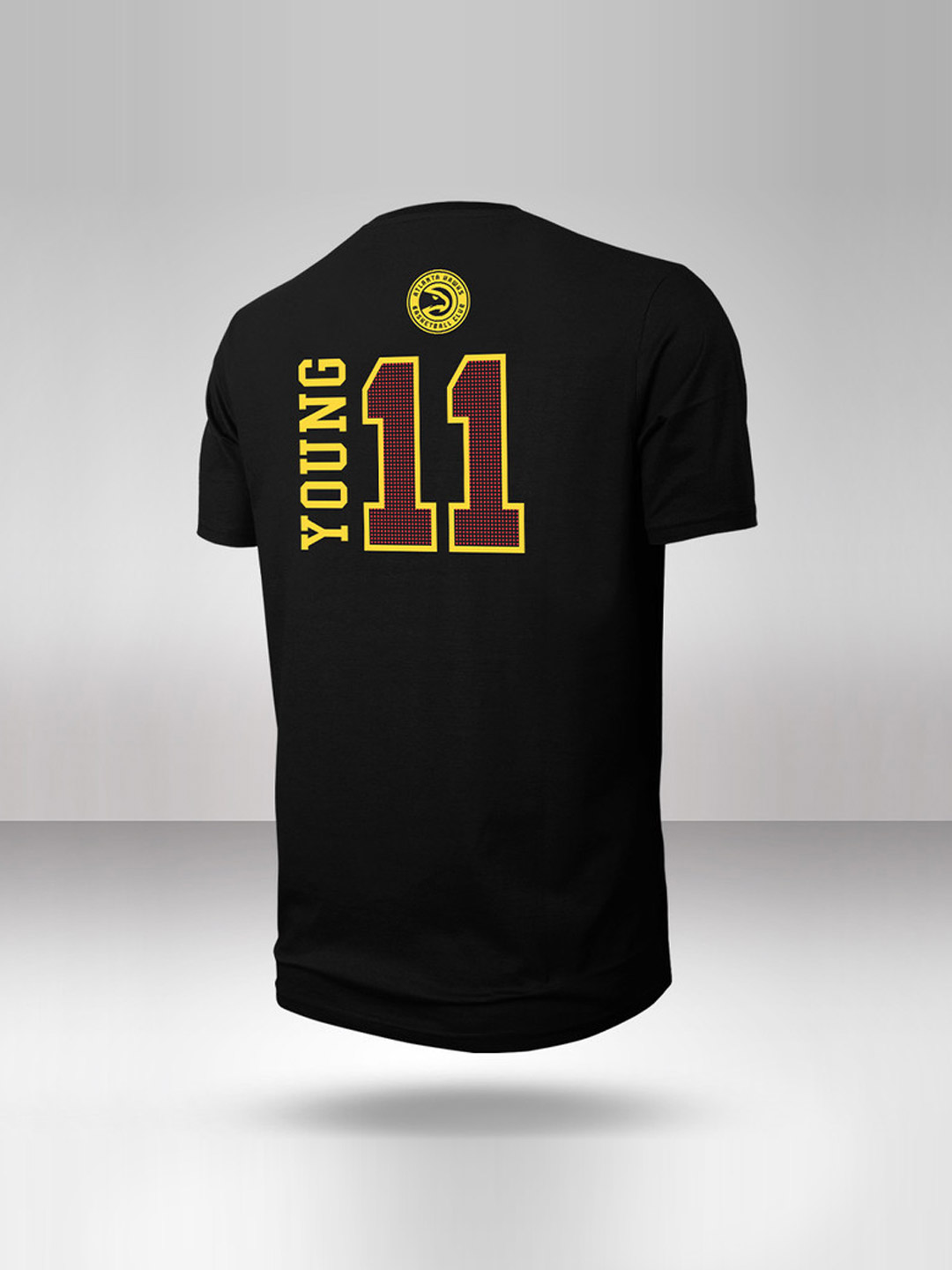 NBA - Atlanta Hawks Men Black Trae Young Printed Round Neck Classic T-Shirt  (2)