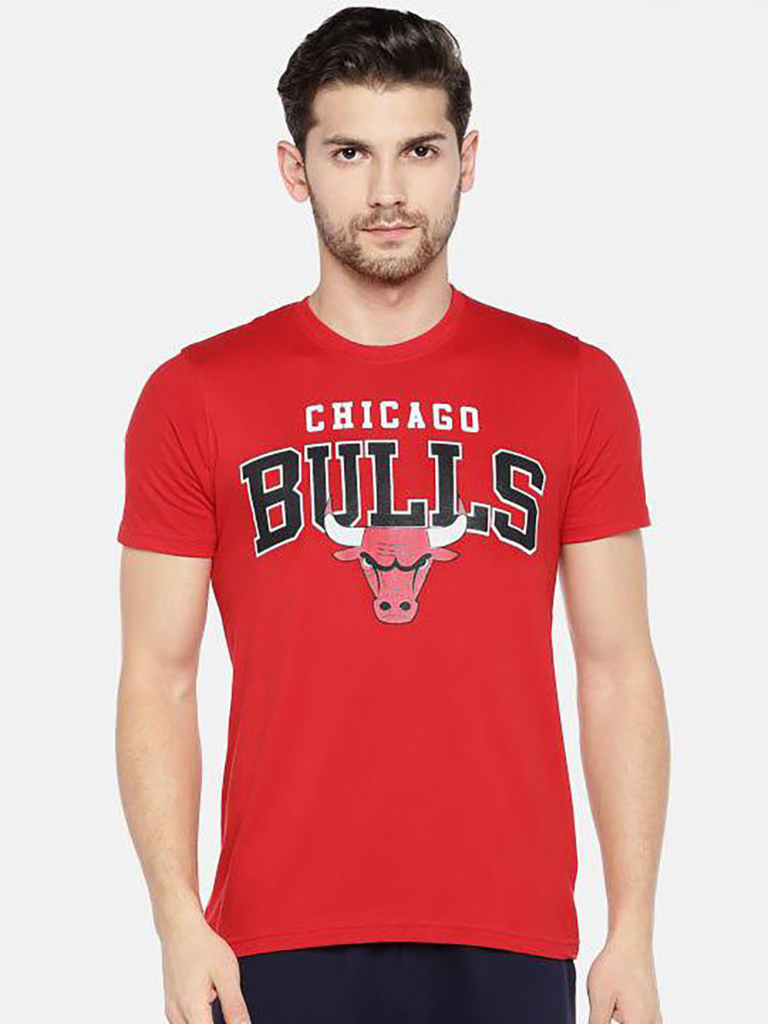 NBA - Chicago Bulls Chicago Bulls Men Red Round Neck T-Shirt (1)