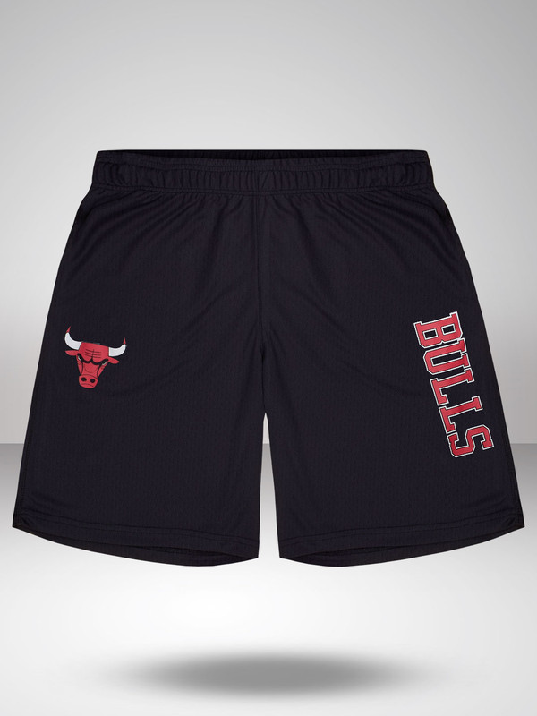 NBA - Chicago Bulls Men Black Basketball Shorts (1)