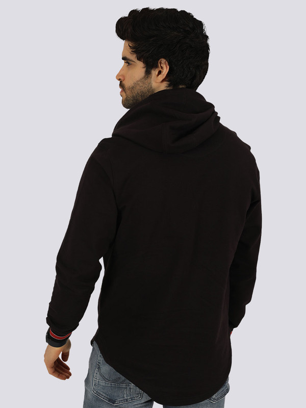 NBA - Chicago Bulls Men Black Printed Classic Crest Hoodie (2)