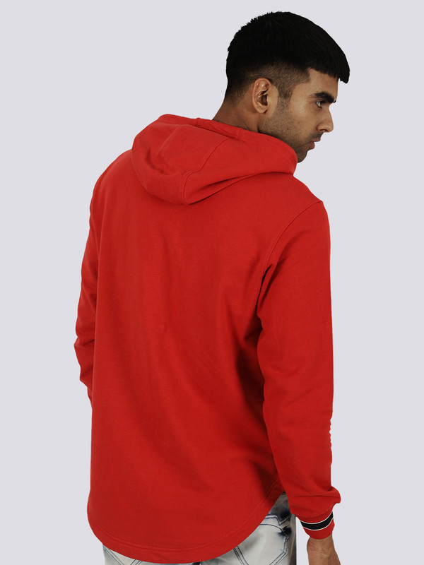 NBA - Chicago Bulls Men Red Printed Typography Hoodie (2)