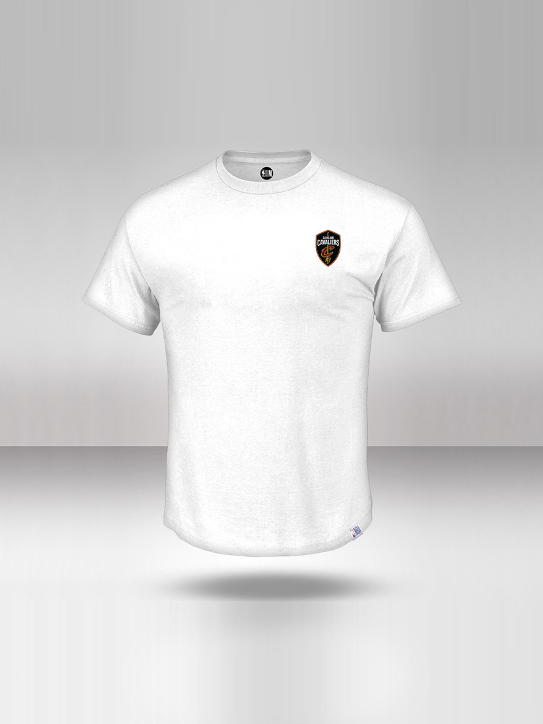 NBA - Cleveland Cavaliers Men White Solid Round Neck T-Shirt  (1)