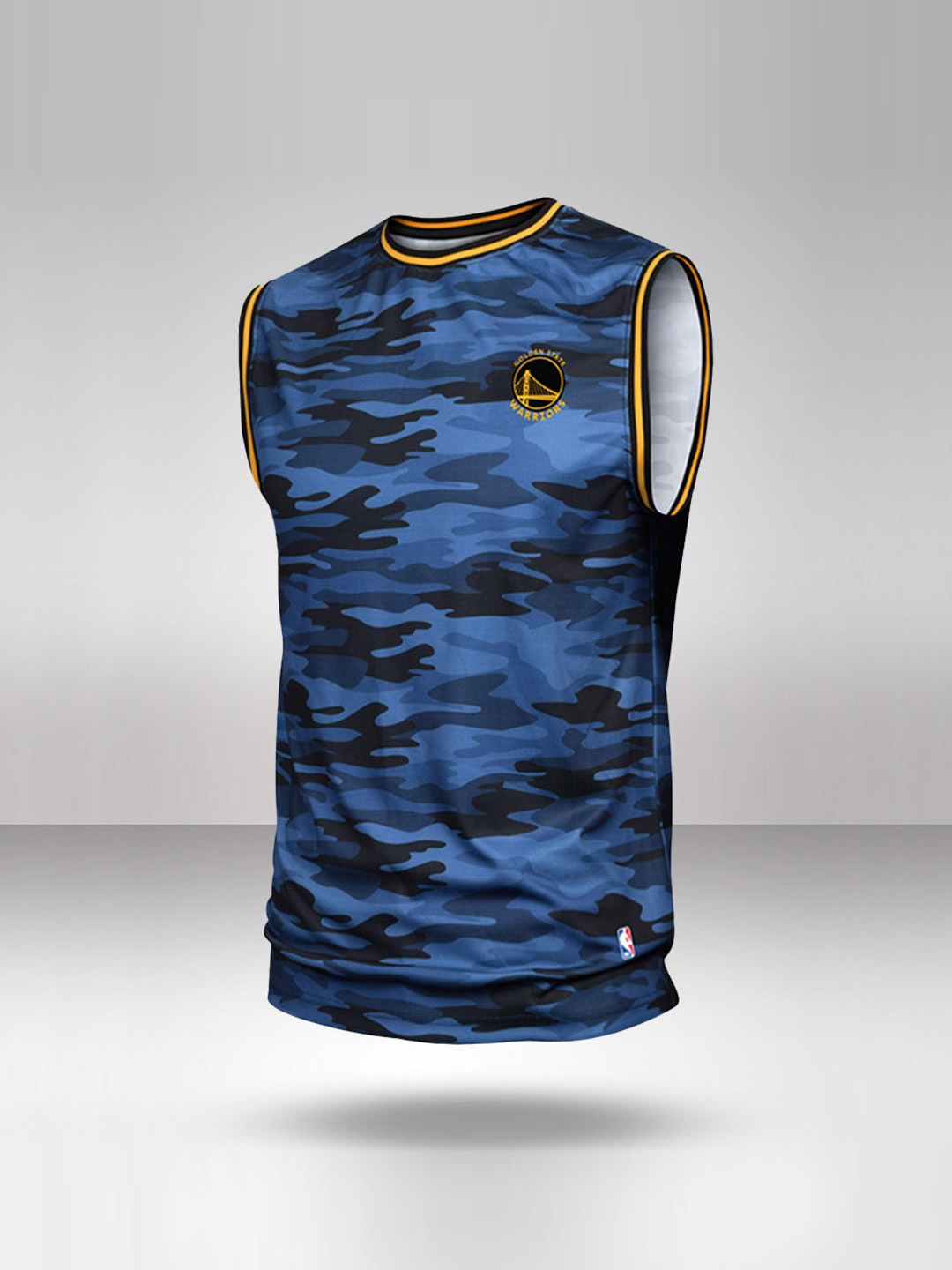 NBA - Golden State Warriors Golden State Warriors Camo Print Sleeveless T-Shirt (1)