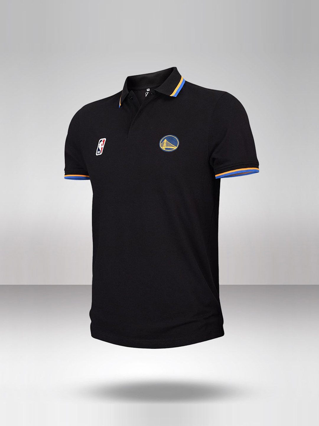 NBA - Golden State Warriors Golden State Warriors Men Regular Classic Polo Black T-Shirt (1)