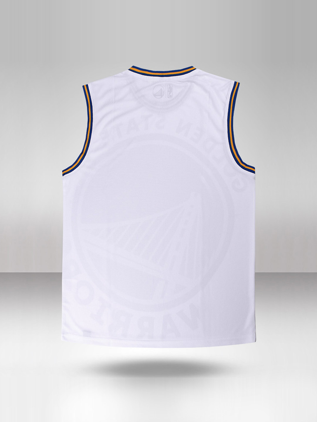 NBA - Golden State Warriors Golden State Warriors: Oversized Logo Sleeveless Jersey - White (2)