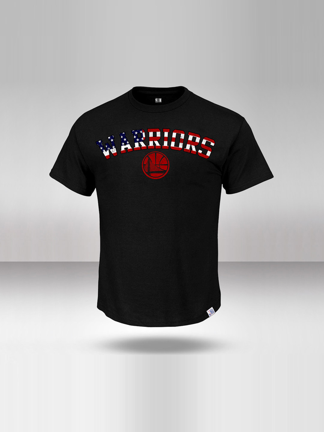 NBA - Golden State Warriors Men Black Printed Round Neck T-shirt  (1)