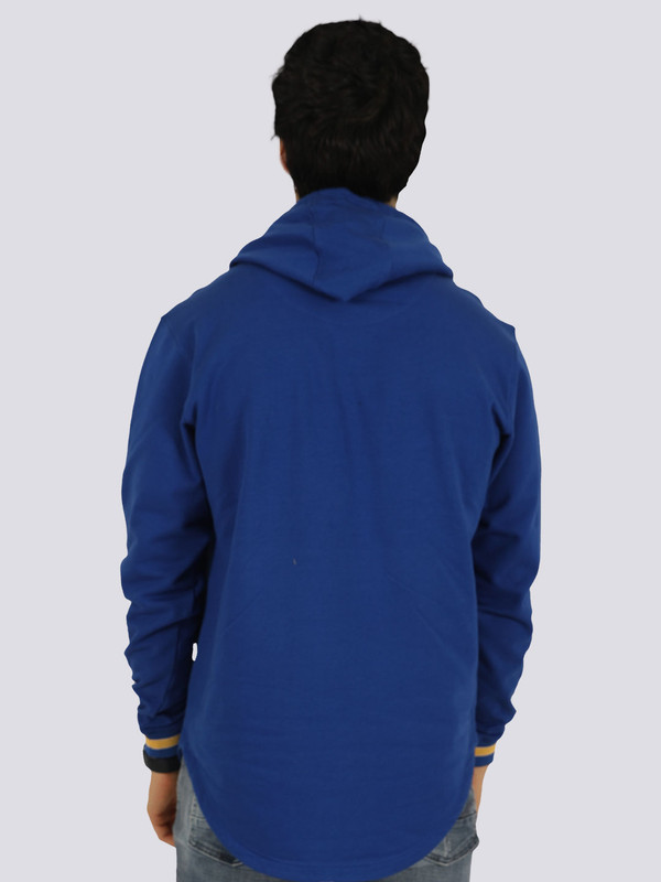 NBA - Golden State Warriors Men Blue Printed Typography Hoodie (2)