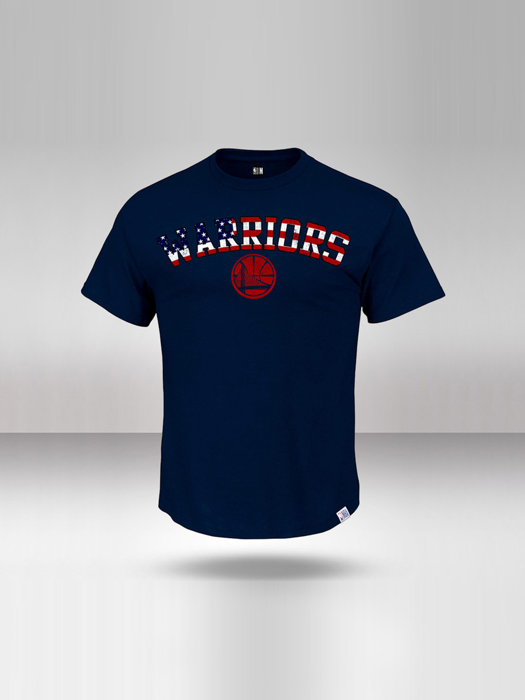 NBA - Golden State Warriors Men Navy Blue Printed Round Neck T-Shirt  (1)