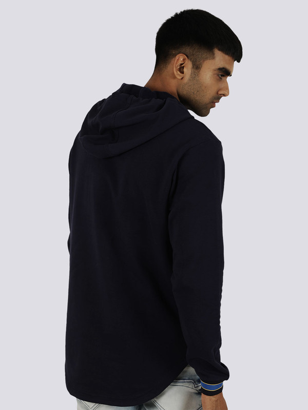 NBA - Golden State Warriors Men Navy Blue Printed Steph Curry Hoodie (2)