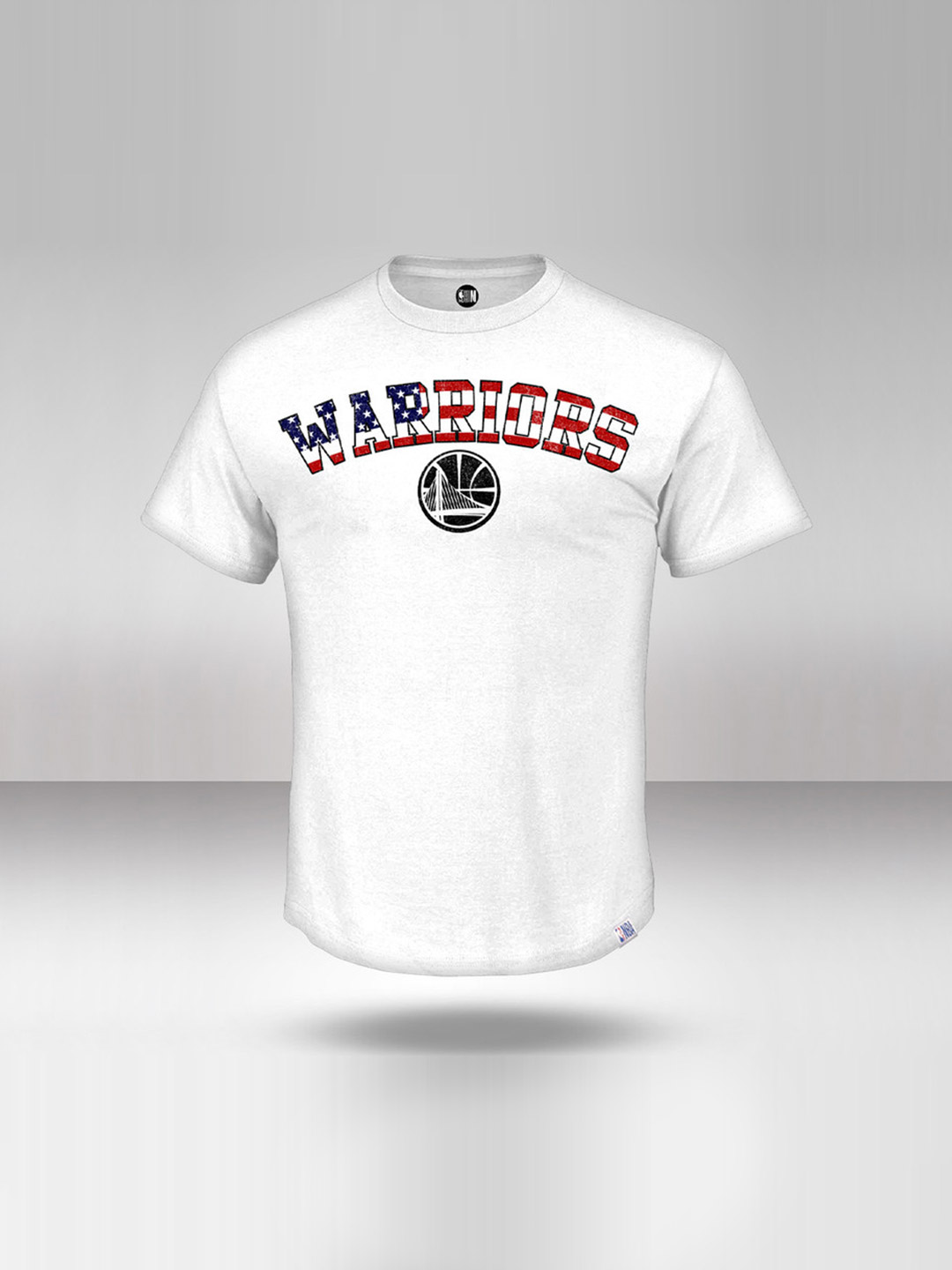 NBA - Golden State Warriors Men White Printed Round Neck T-Shirt  (1)