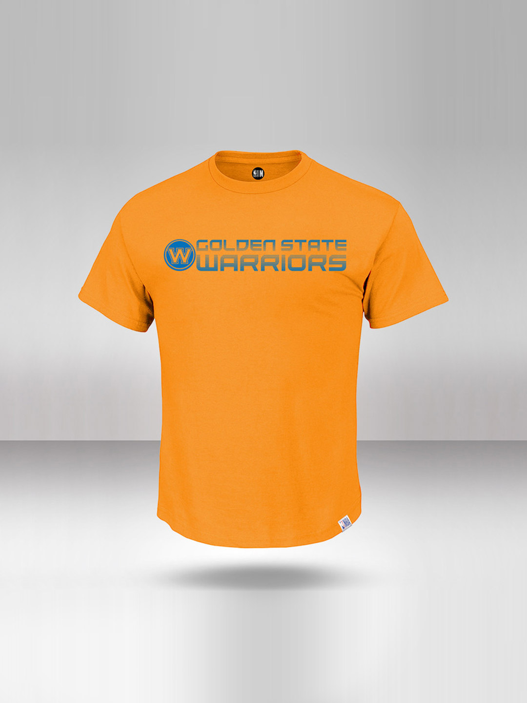 NBA - Golden State Warriors Men Yellow Printed Round Neck T-Shirt   (1)
