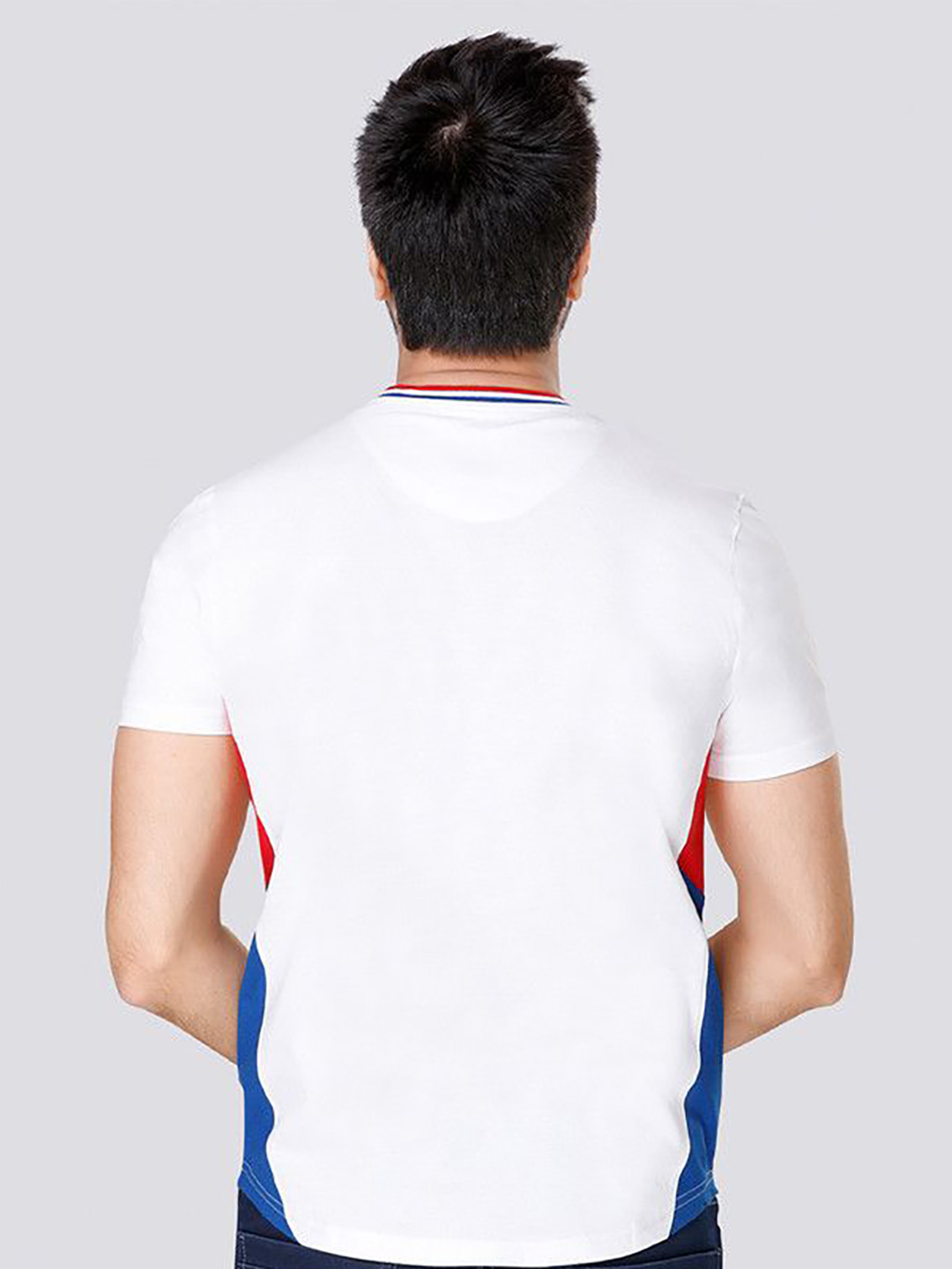 NBA - Los Angeles Clippers Men White Blue Printed Round Neck T-Shirt  (2)