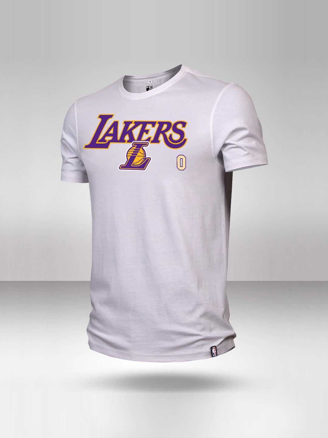 NBA - Los Angeles Lakers Men White Russel Wrestbrook Printed Round Neck Classic T-Shirt 
