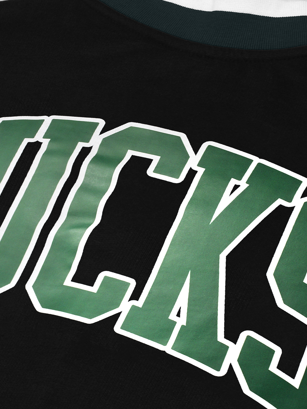 NBA - Milwaukee Bucks Men Black Logo Printed Full Sleeves Stand-Collar Outdoor Polyester Bomber Jacket (4)
