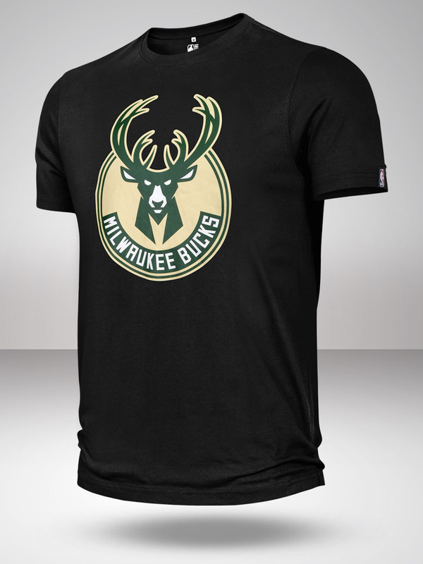 Men Black Printed Classic Crest T-Shirt