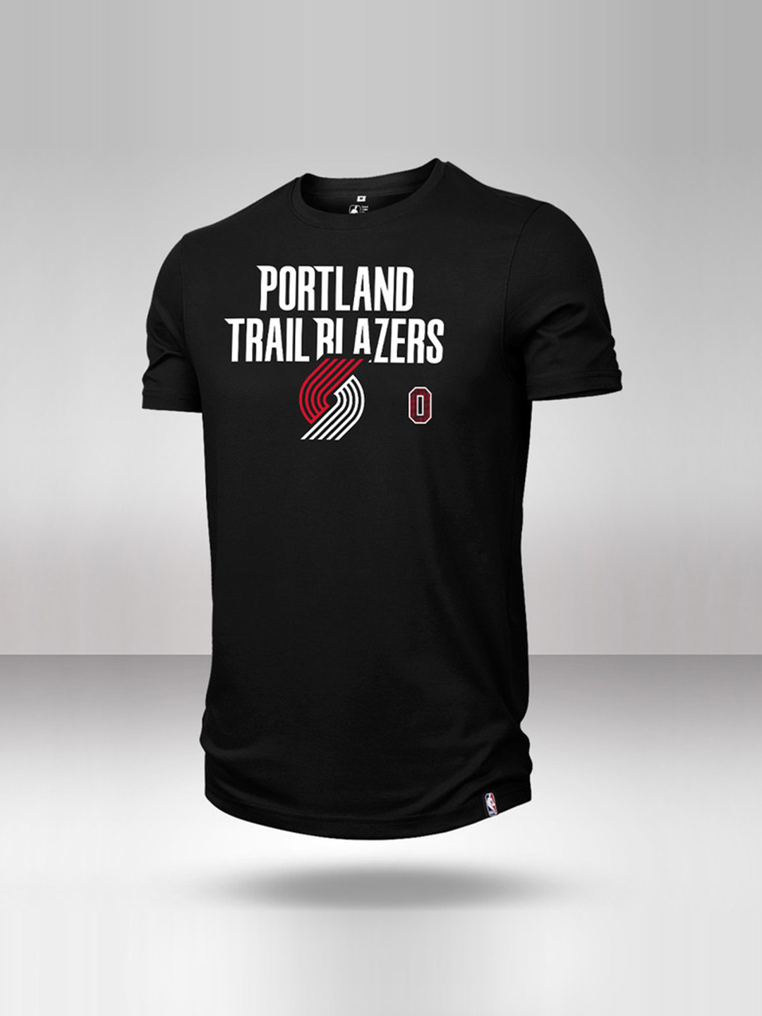 NBA - Portland Trail Blazers Men Black Damian Lillard Printed Round Neck Classic T-Shirt  (1)