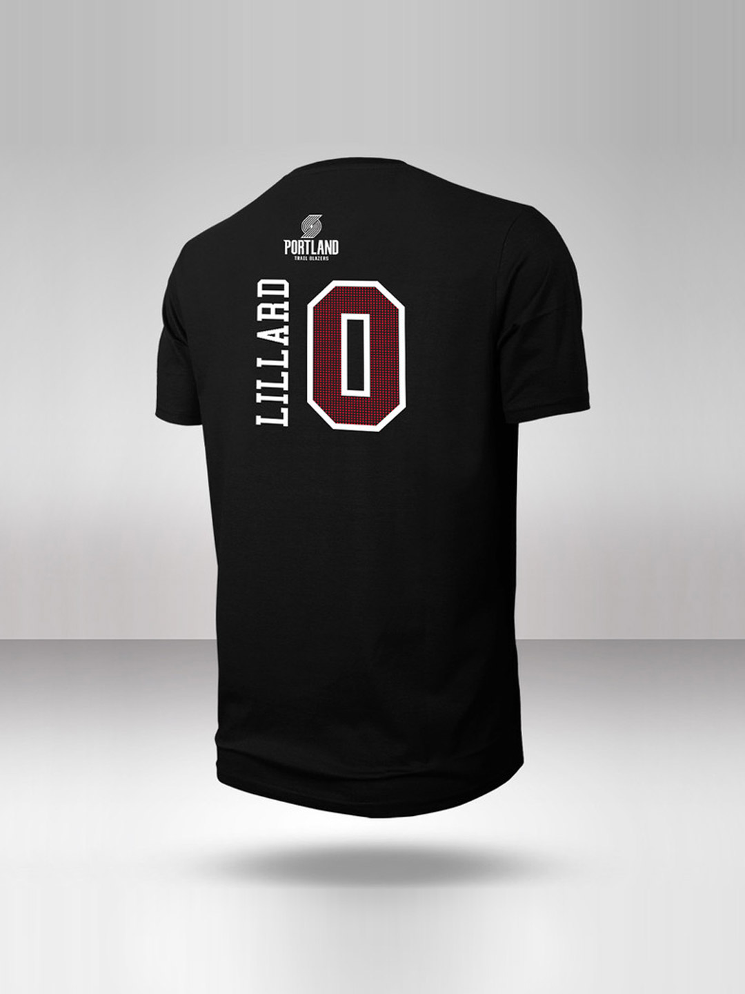 NBA - Portland Trail Blazers Men Black Damian Lillard Printed Round Neck Classic T-Shirt  (2)