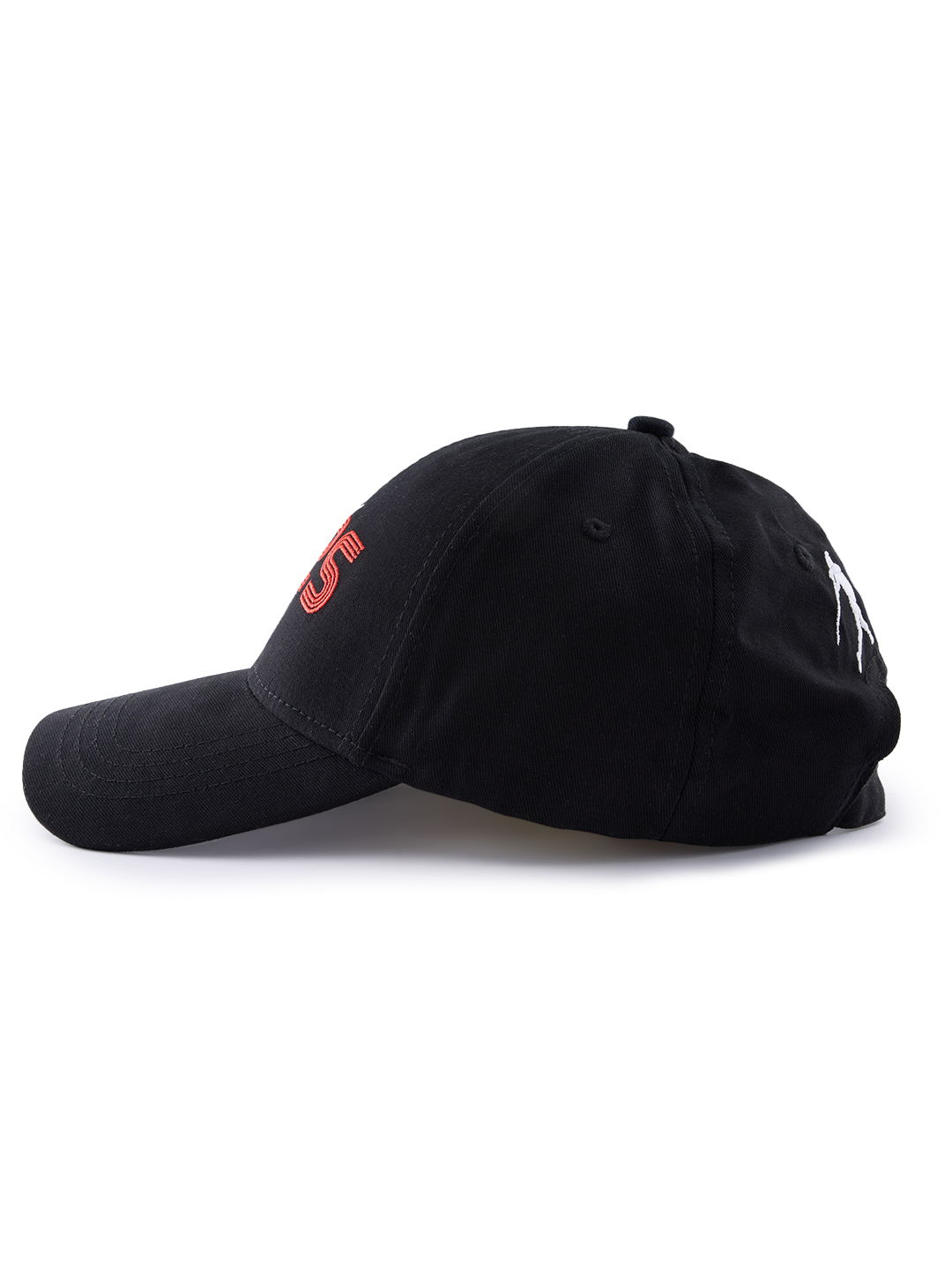 Neeraj Chopra Classic Black Embroidered Baseball Cap with Adjustable Buckle (4)
