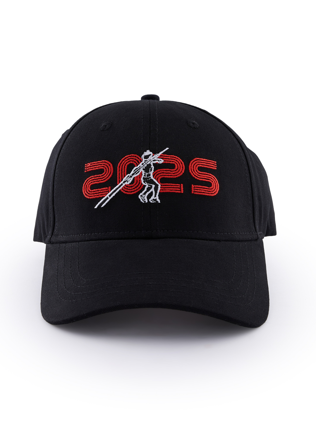 Neeraj Chopra Classic Black Graphic Printed Adjustable Baseball Cap