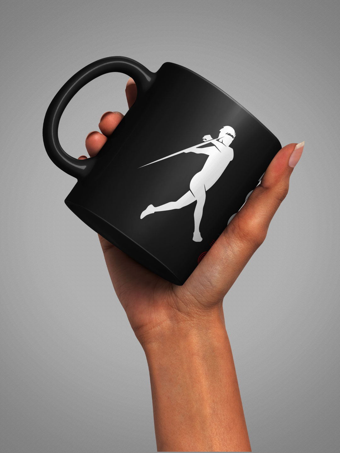 Neeraj Chopra Classic Ceramic Glossy Printed Mug, Microwave and Dishwasher Safe, Tea and Coffee Mug - 325 ml (Black) - P (2)