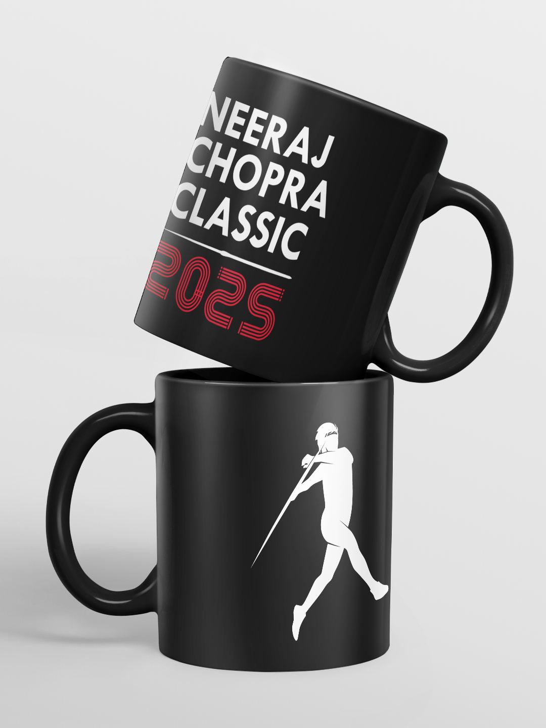 Neeraj Chopra Classic Ceramic Glossy Printed Mug, Microwave and Dishwasher Safe, Tea and Coffee Mug - 325 ml (Black) - P (5)