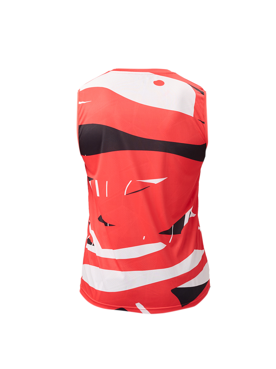 Neeraj Chopra Classic Men Red and White Abstract Printed Sleeveless Training Vest (5)