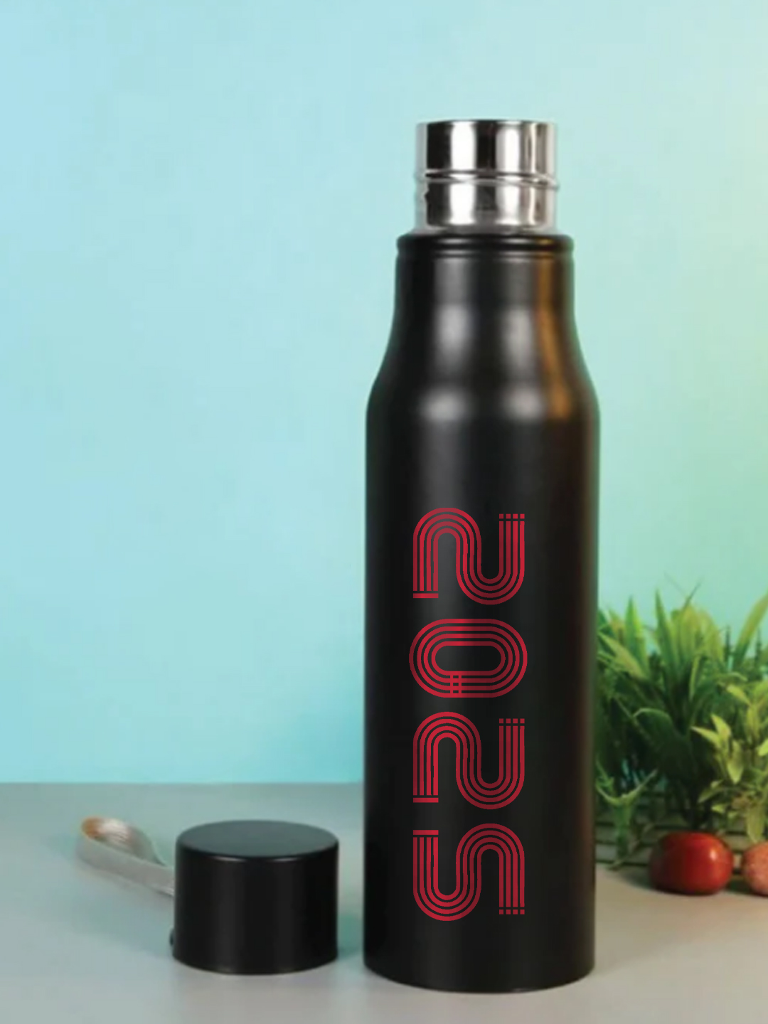 Neeraj Chopra Classic Single Walled, Easy to Carry, Leak-Proof, Rust Free, Stainless Steel Bottle - 750 ml (Black) (2)