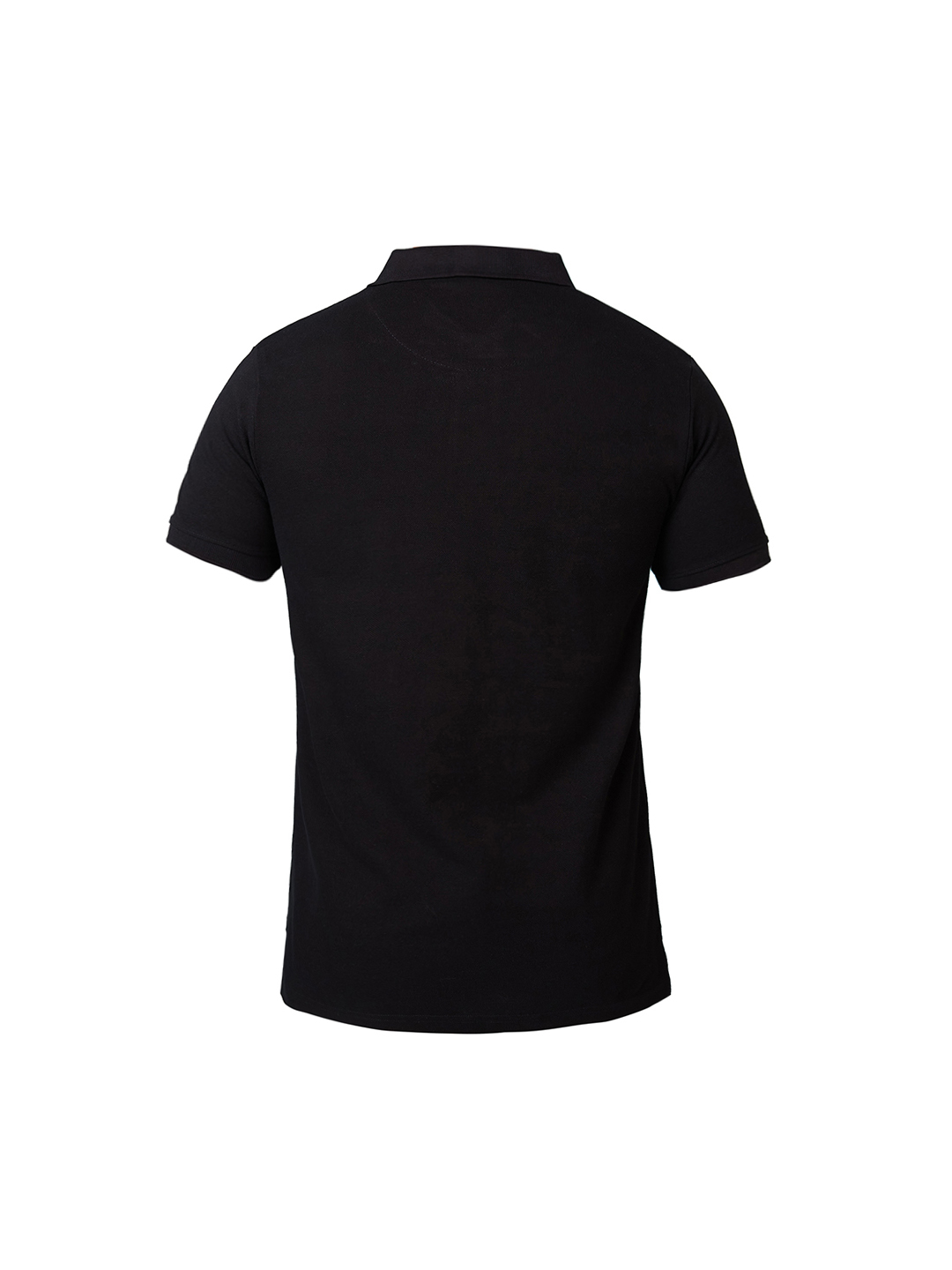 New Zealand ICC Champions Trophy 2025 Men Black and White Logo Printed Half Sleeves Polo Collar Cotton T-Shirt (8)