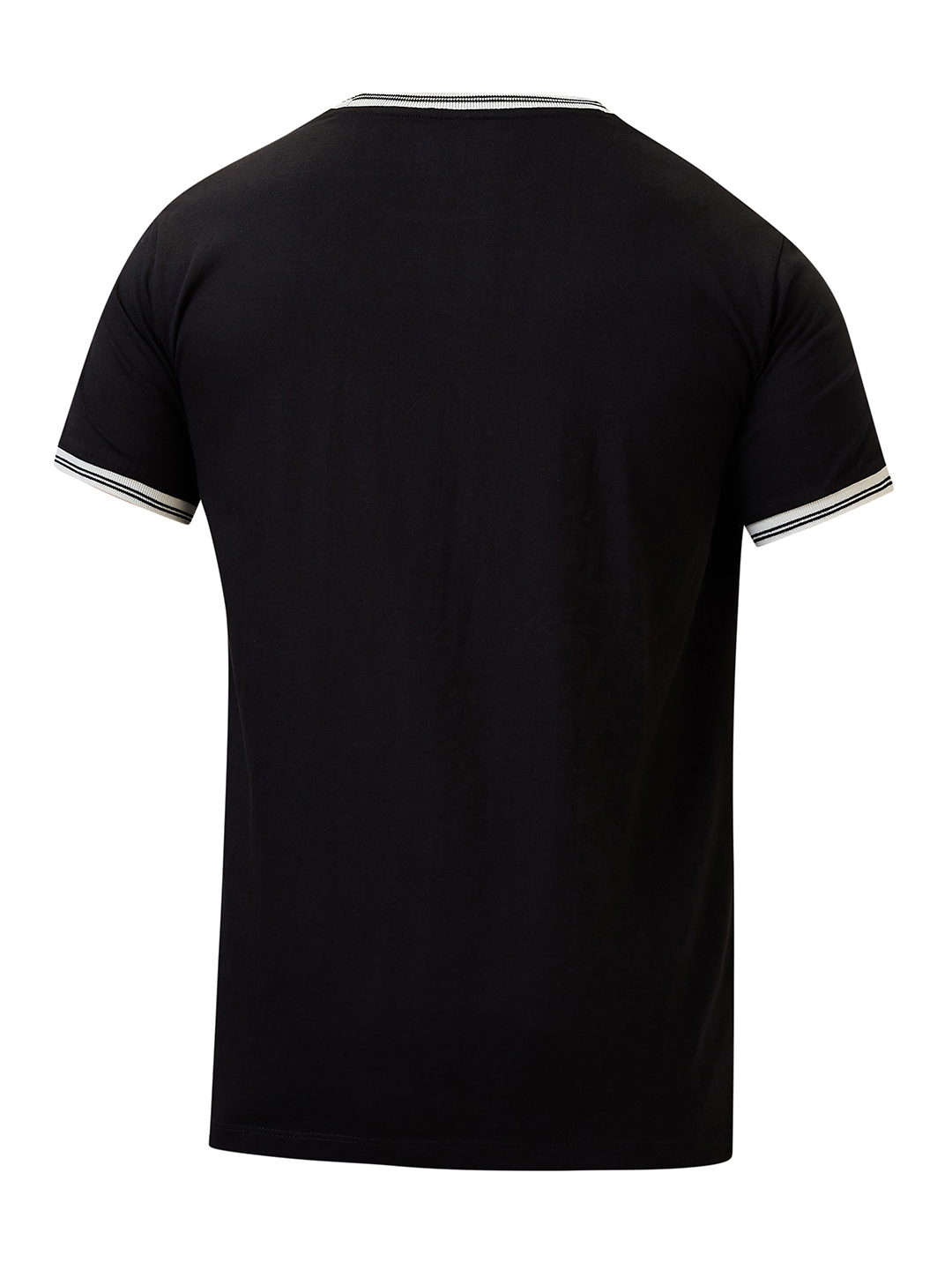 New Zealand ICC Champions Trophy 2025 Men Black and White Printed Typography Half Sleeves Round Neck Cotton T-Shirt (7)