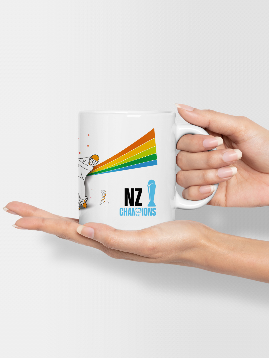 New Zealand ICC Champions Trophy 2025 - Ceramic Glossy Printed Mug, Microwave and Dishwasher Safe, Tea and Coffee Mug -  (4)