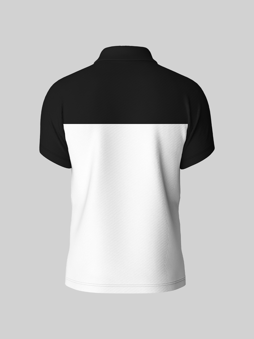 New Zealand ICC Men's T20 WC-24 White and Black Colourblocked Half Sleeves Polo Collar Cotton T-Shirt (2)