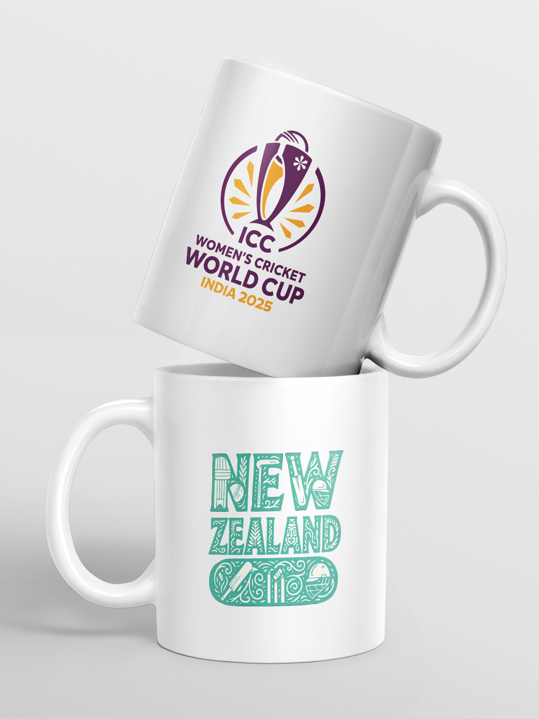 New Zealand ICC Women's Cricket World Cup 2025 Ceramic Glossy Printed Mug, Microwave and Dishwasher Safe, Tea and Coffee