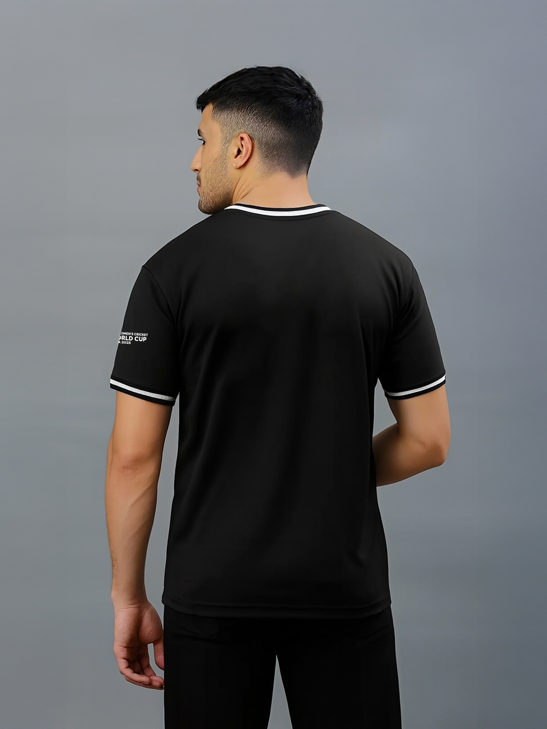 New Zealand ICC Women's Cricket World Cup 2025 Unisex Black Graphic Printed T-Shirt (2)