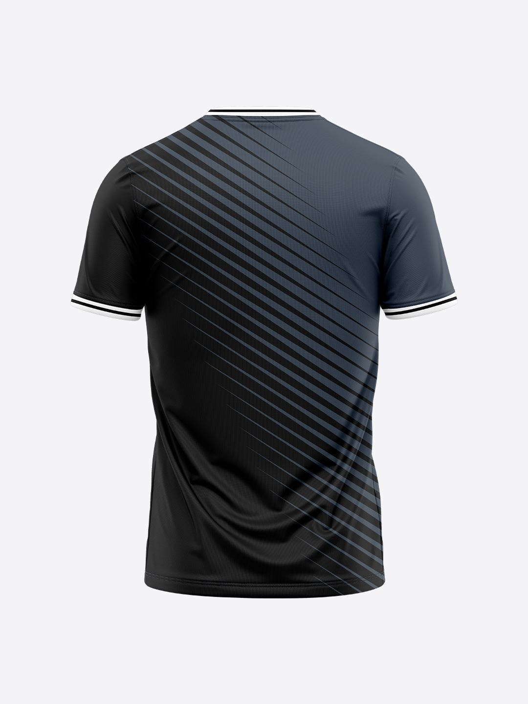 New Zealand Men Black Logo Printed Half Sleeves Round Neck Polyester T-Shirt (2)