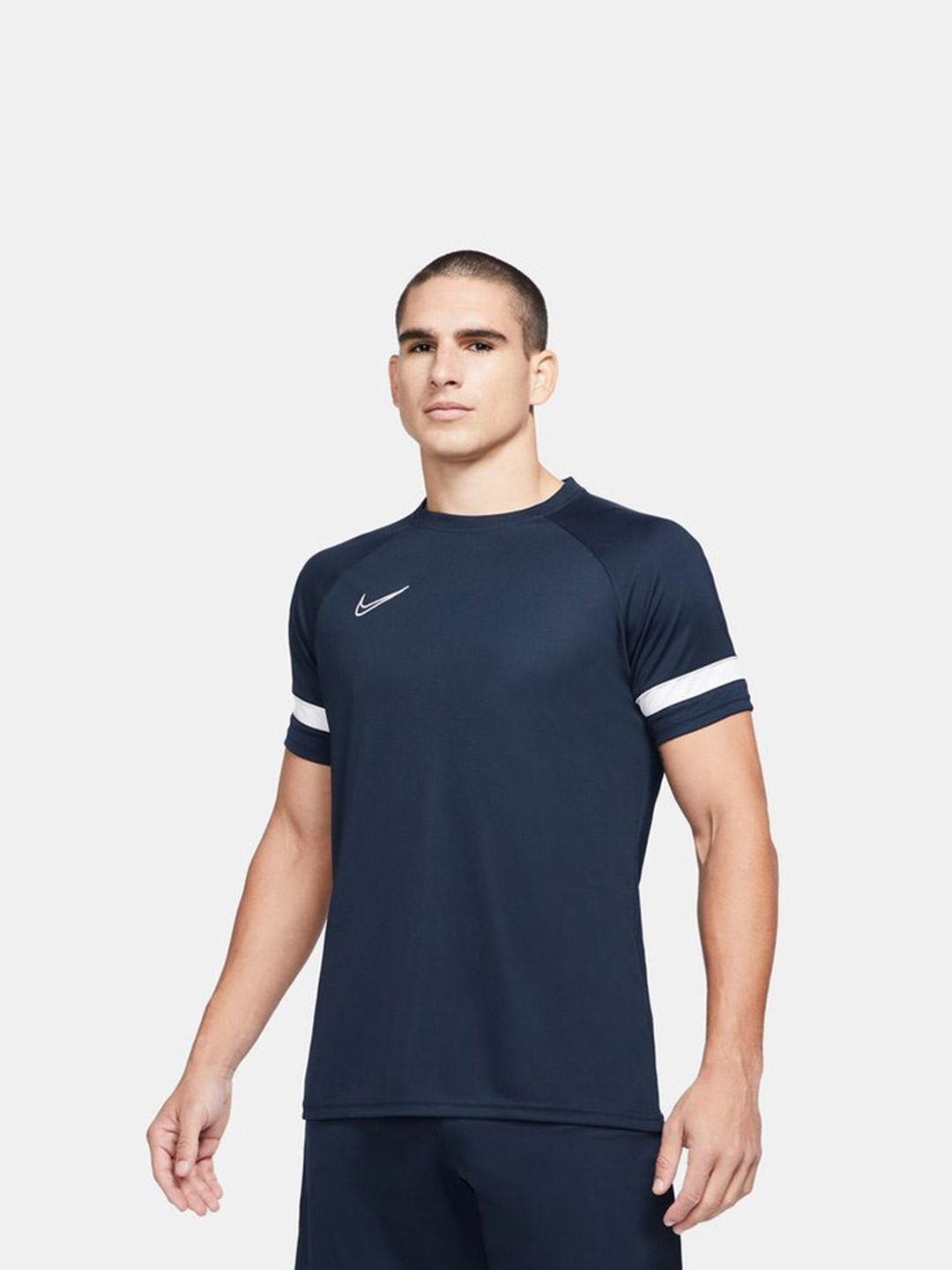 Nike Men Blue Dri-FIT Academy Round Neck Solid T-Shirts (1)