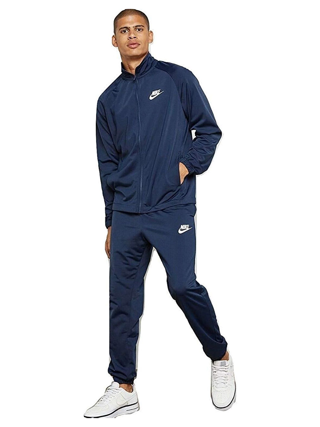 Nike Men Blue Dri-FIT Academy Solid Co-ord Sets (2)