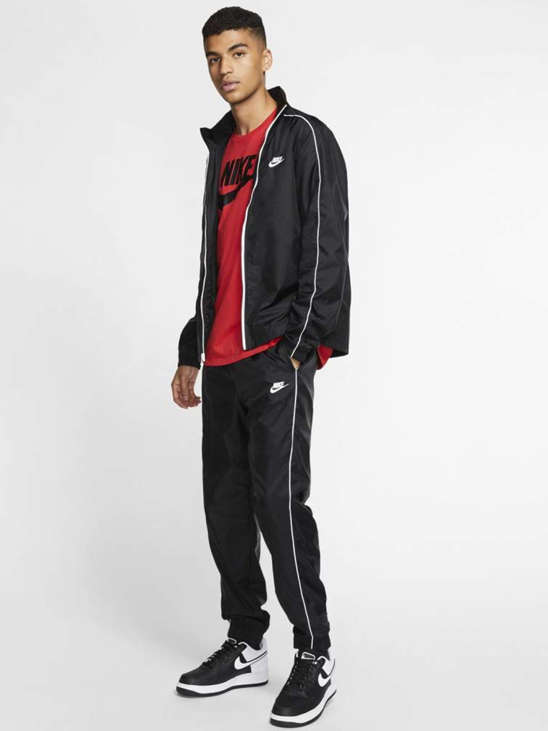 Nike Men Blue Dri-FIT Academy Solid Co-ord Sets (1)