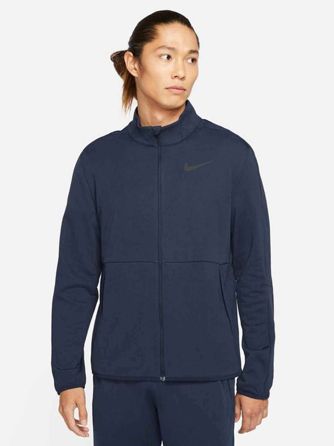 Nike Men Blue Dri-FIT Solid Jackets (1)