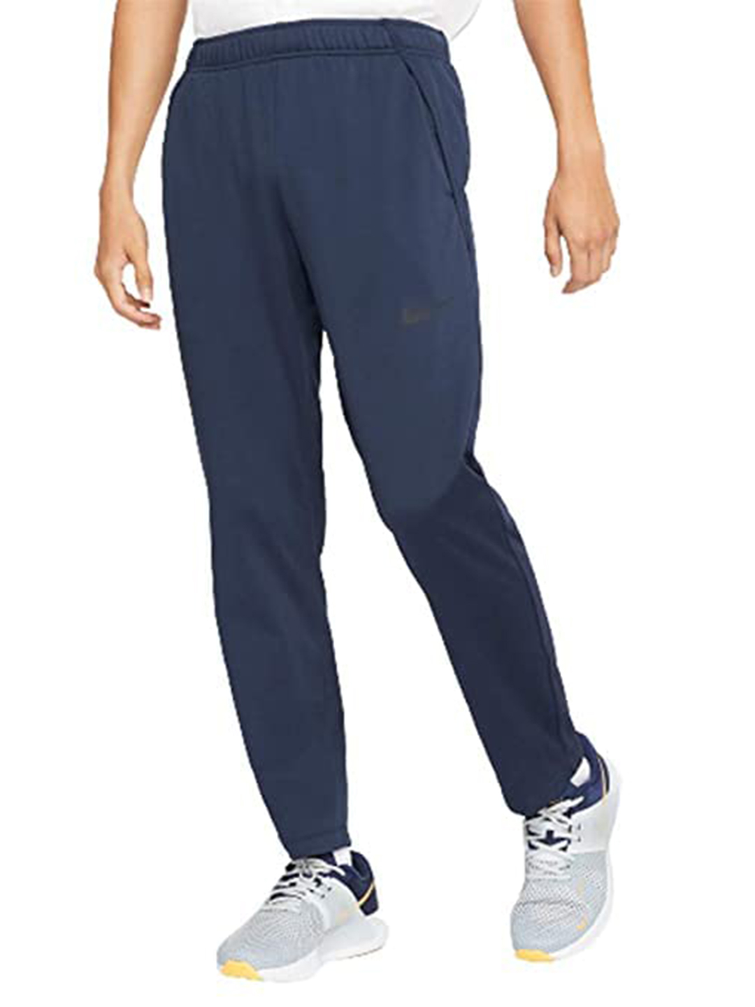 Nike Men Epic Knit Solid Blue Track Pant (1)