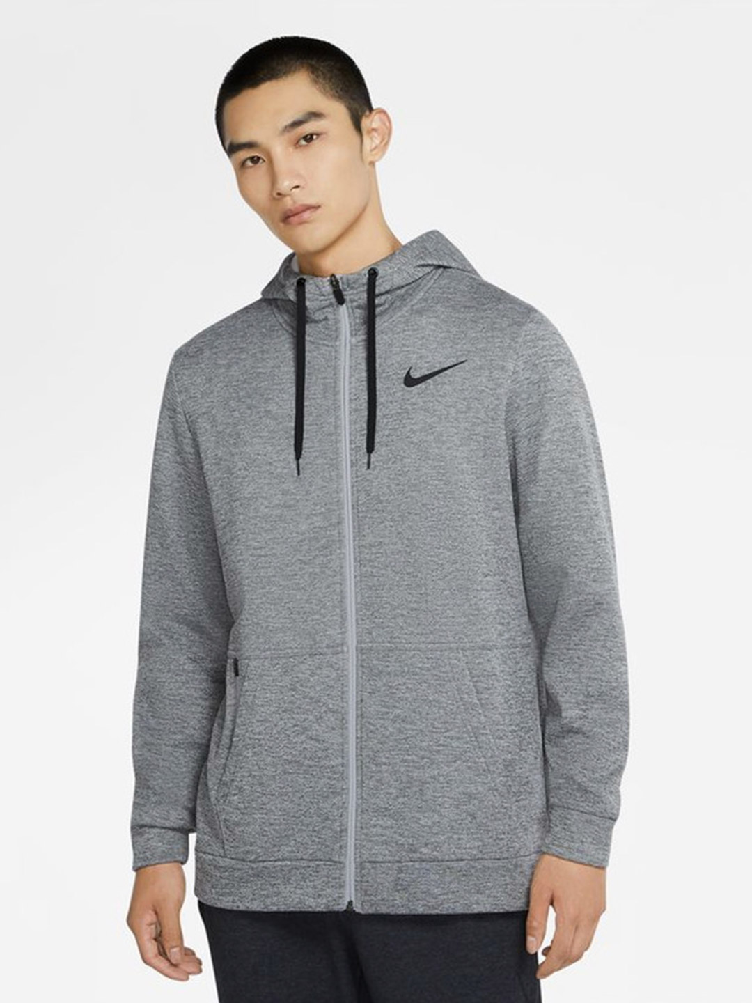 Nike Men Grey Therma Solid Hoodies (5)
