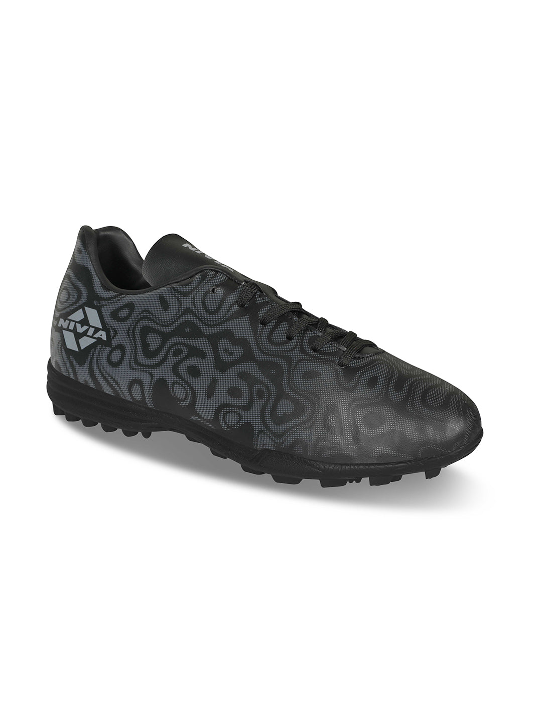 Nivia Men Black Carbonite 5.0 Turf Football Shoes (1)