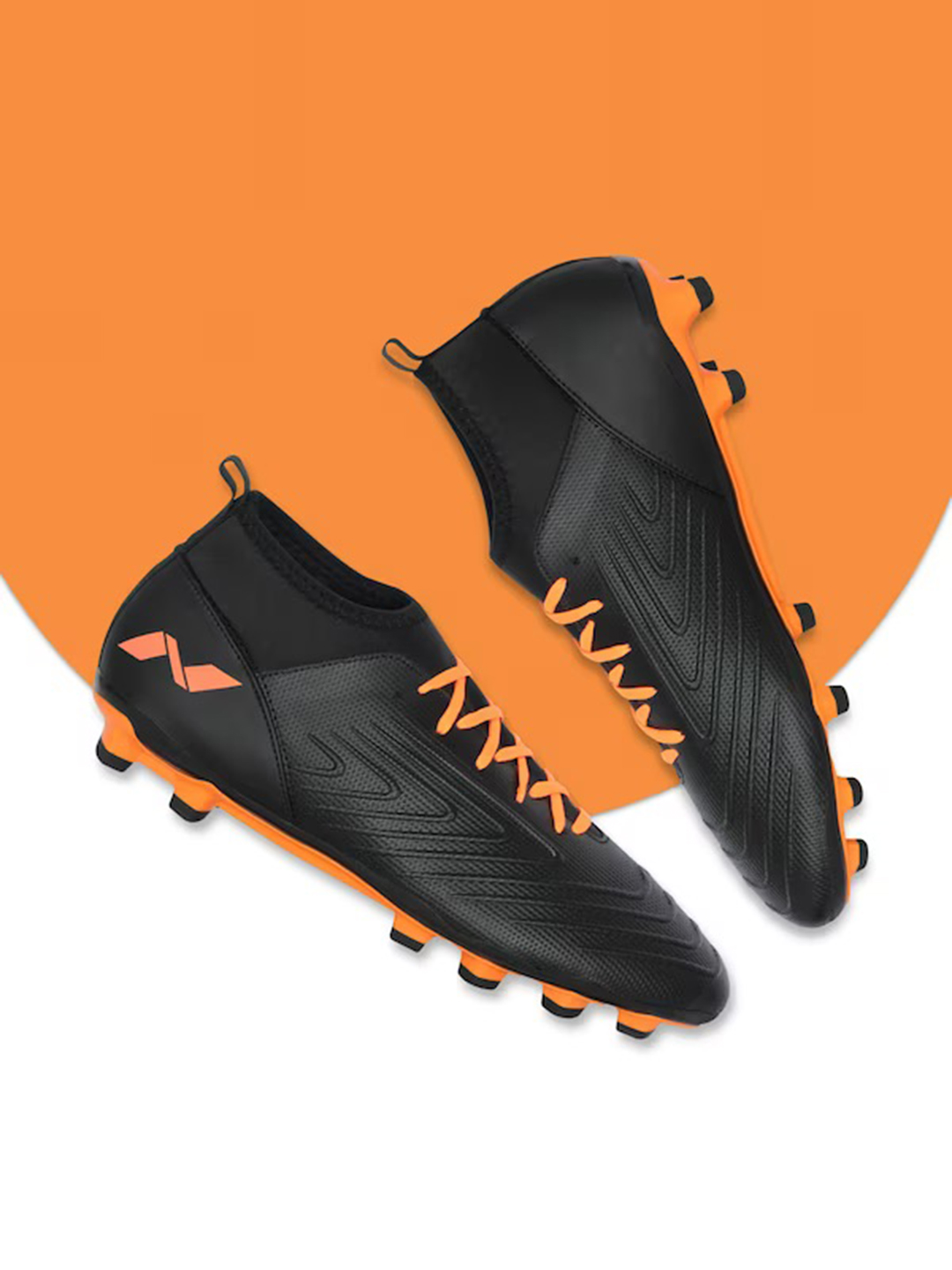 Nivia Men Black Crane Football Shoes (1)