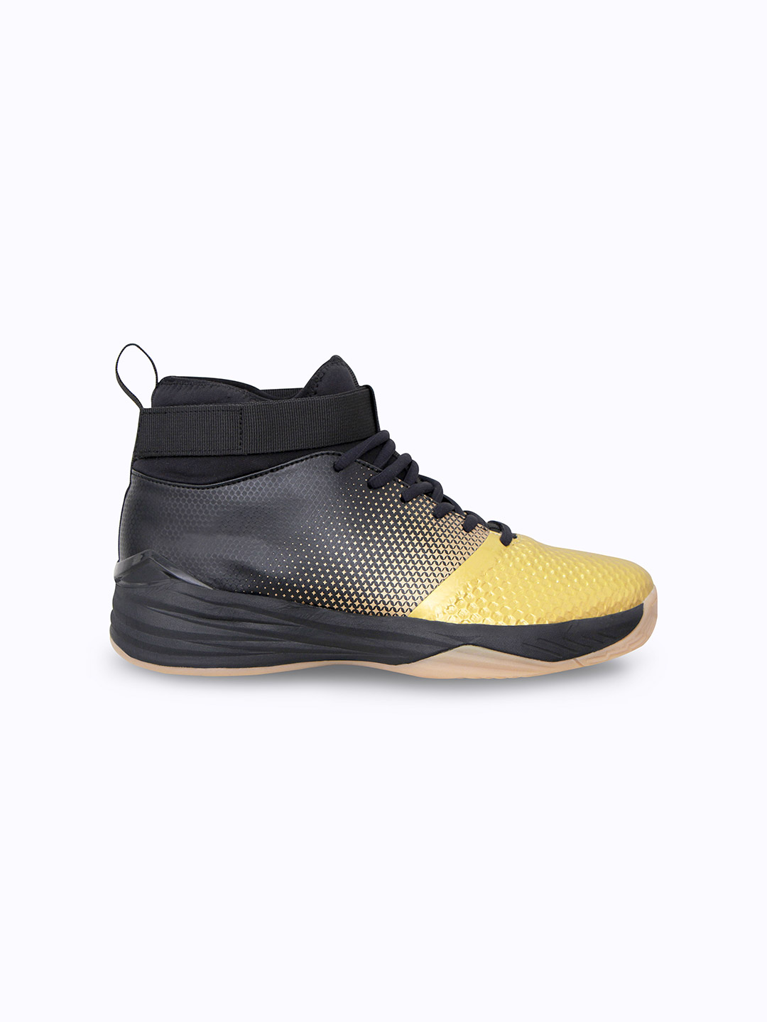 Nivia Men Black & Gold Tucana Gold Basketball Shoes (1)